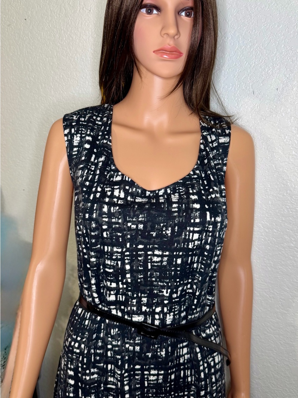 AlynPaige Black and White Dress